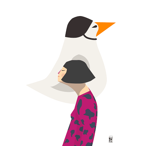 Illustrazione artistica dal titolo 'IDRODINAMICI, NOI! (FORSE)' che gioca ironicamente sul concetto di idrodinamica e movimento fluido, rappresentando con umorismo figure che tentano di muoversi nell'acqua con risultati comici e goffi, realizzata con stile leggero e autoironico